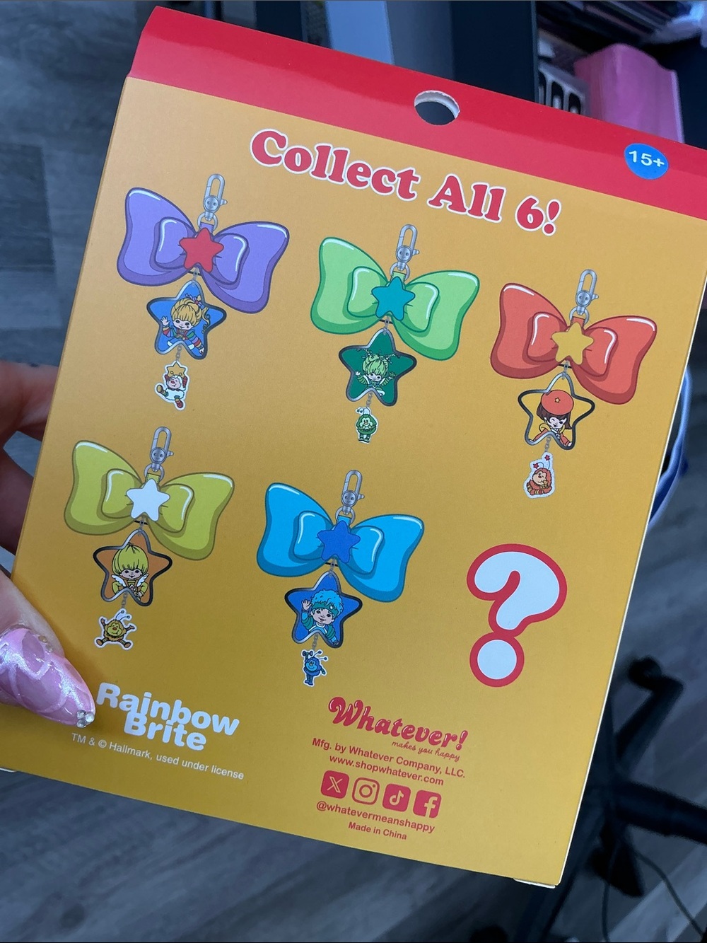 RAINBOW BRITE MYSTERY BOX PUFFY BOW CHARM BAG CHARMS